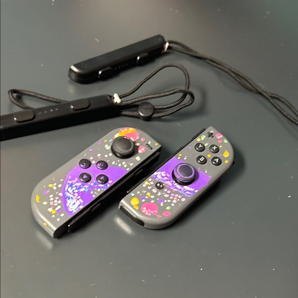 Custom Nintendo grey space Joy-Con Controllers - Picture 5 of 5